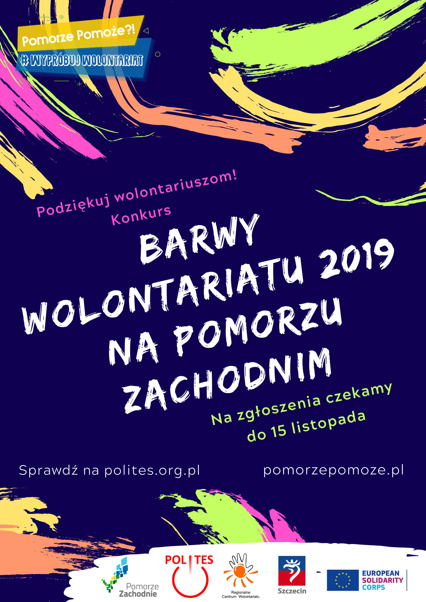 Podziękuj wolontariuszom – Barwy Wolontariatu 2019 na Pomorzu Zachodnim