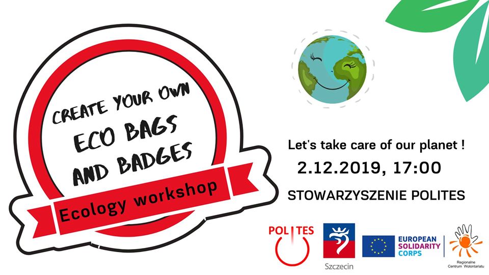 Udekoruj eko torbę! Warsztat z wolontariuszkami ESC