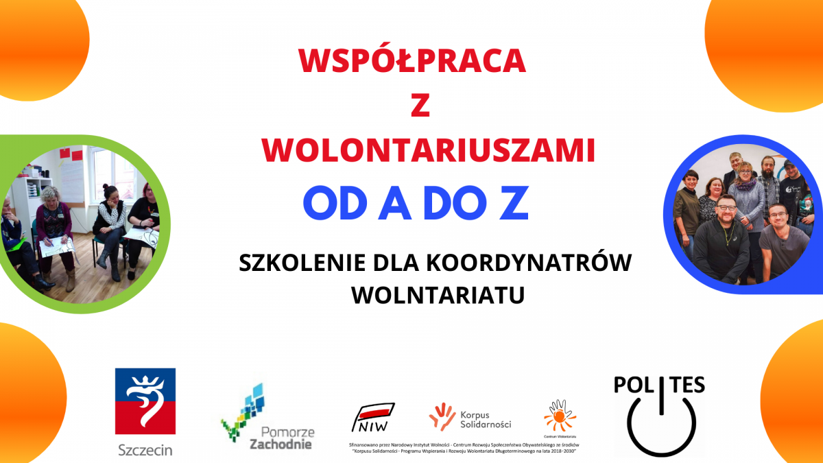 Szkolenie dla koordynatorów wolontariatu: Współpraca z wolontariuszami od A do Z