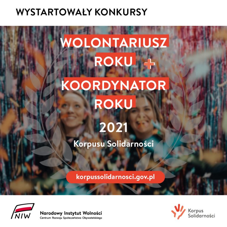 Konkurs | Wolontariusz Roku i Koordynator Roku Korpusu Solidarności