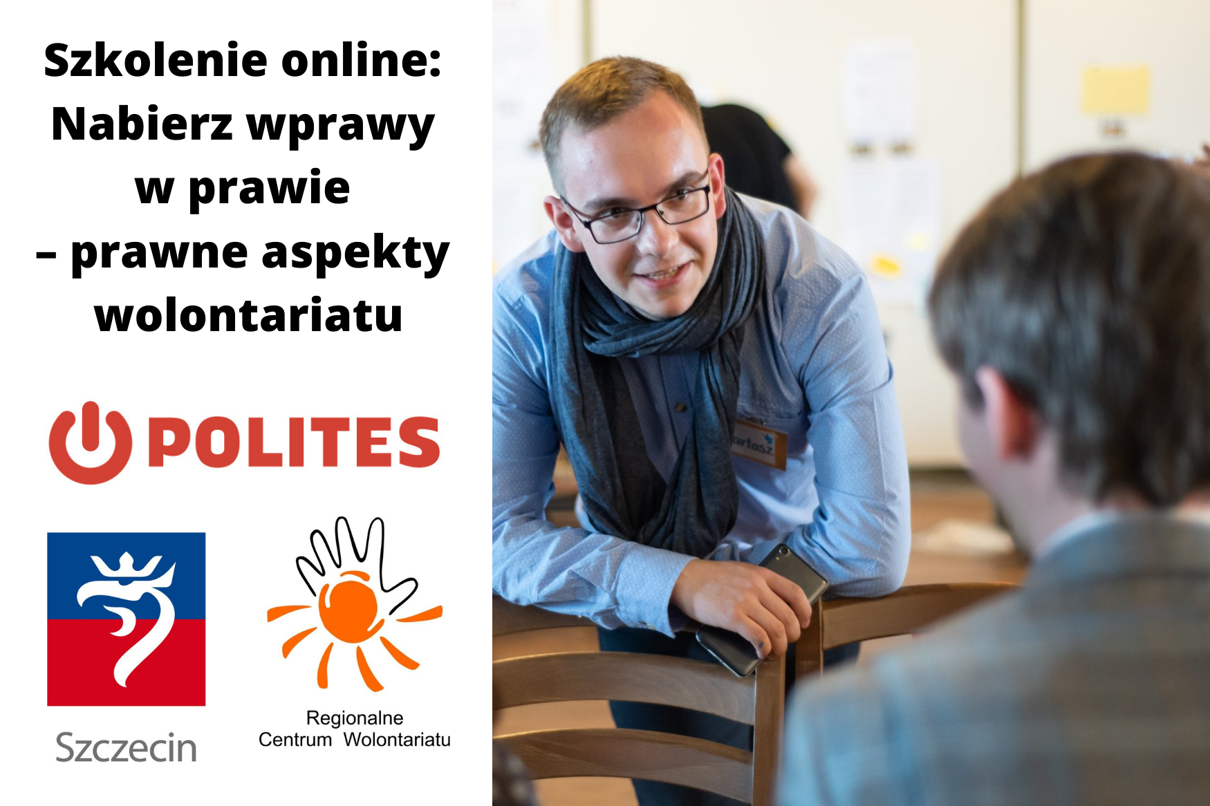 „Nabierz wprawy w prawie – prawne aspekty wolontariatu” – szkolenie online 27 października 2021 r.