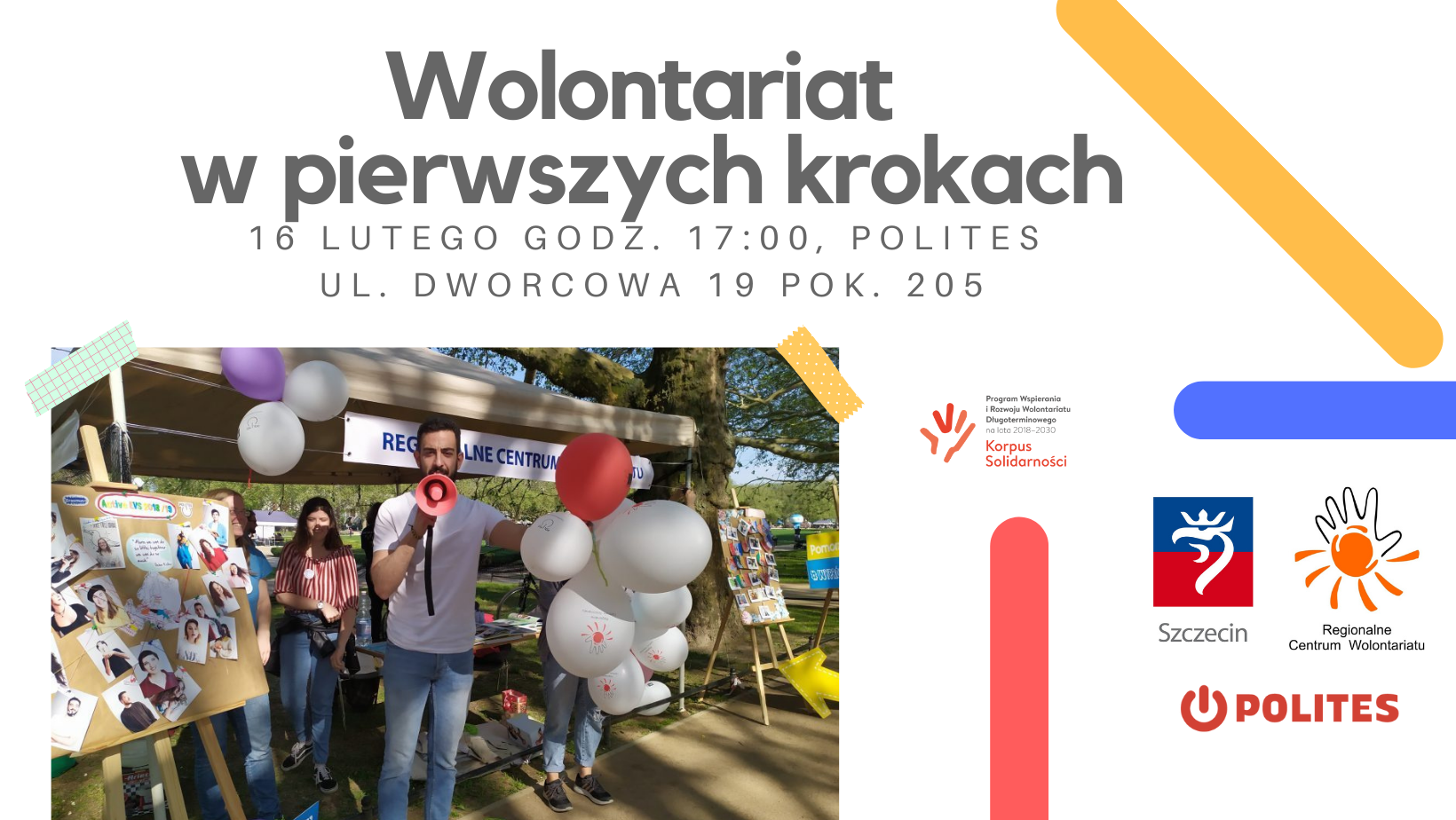 Warsztaty dla wolontariuszy Wolontariat w pierwszych krokach | 16 lutego 2022