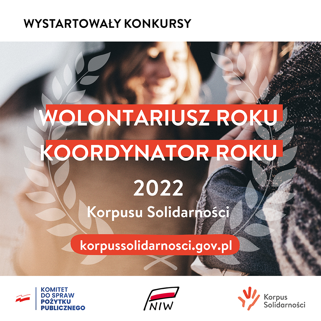 Konkurs Wolontariusz Roku i Koordynator Roku Korpusu Solidarności