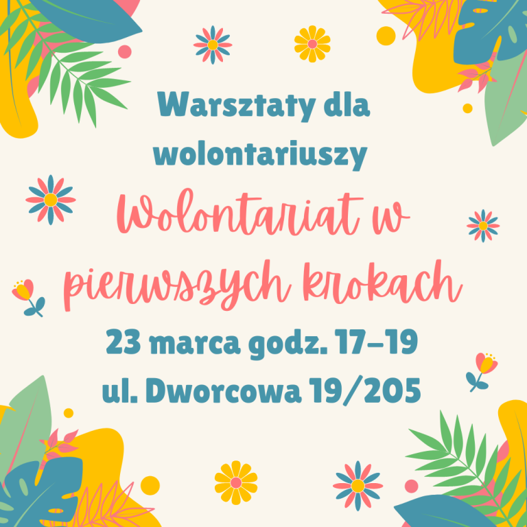 Warsztaty wprowadzające dla wolontariuszy| marzec 2023 r.