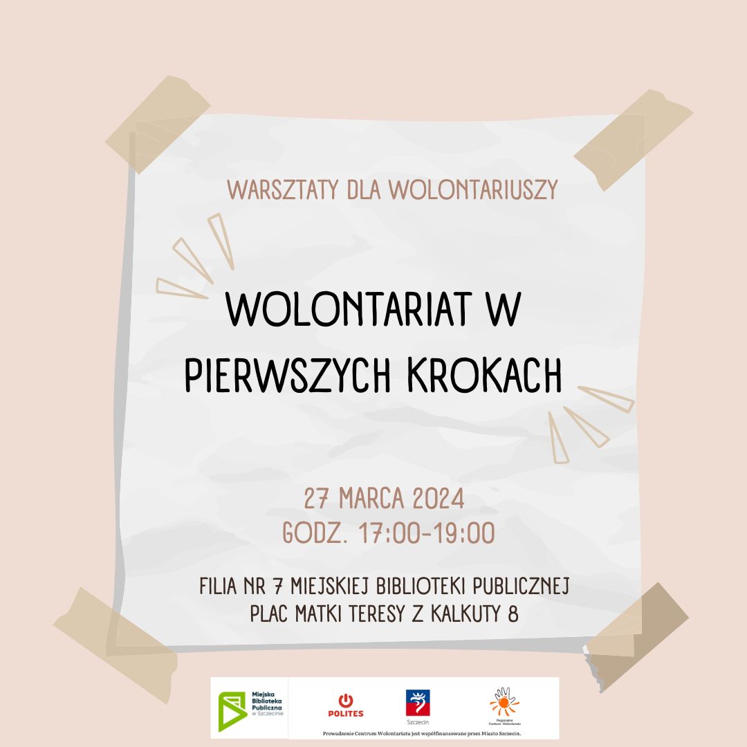 Warsztat wstępny dla wolontariuszy | marzec 2024 r.