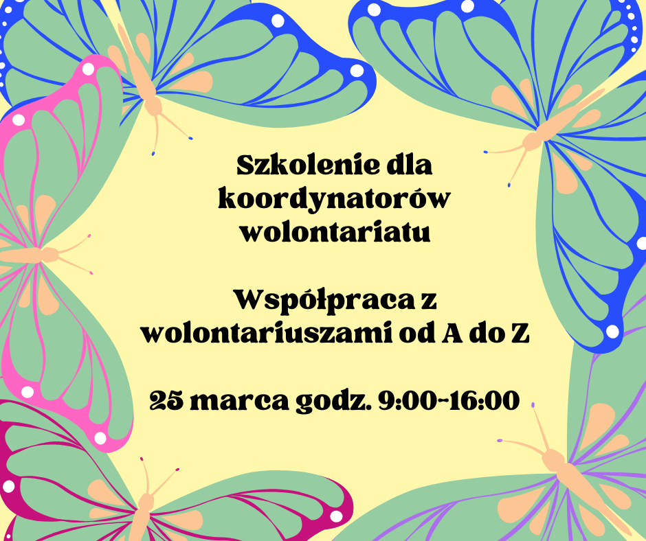 Szkolenie dla koordynatorów wolontariuszy